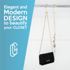 'C Hooks' For Closet Organization 2-Pack, Champagne Gold Color
